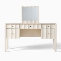 Solid Wood Dressing Table with Mirror for Bedroom