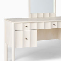 Solid Wood Dressing Table with Mirror for Bedroom