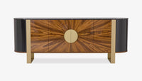 Solid Wood Sideboard Cabinet with Drawers for Living Storage