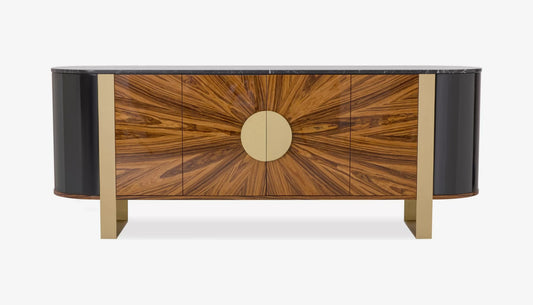 Solid Wood Sideboard Cabinet with Drawers for Living Storage