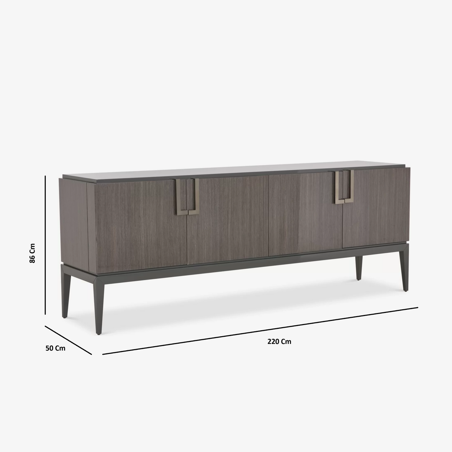 Solid Wood Sideboard Cabinet with Drawers for Living Room