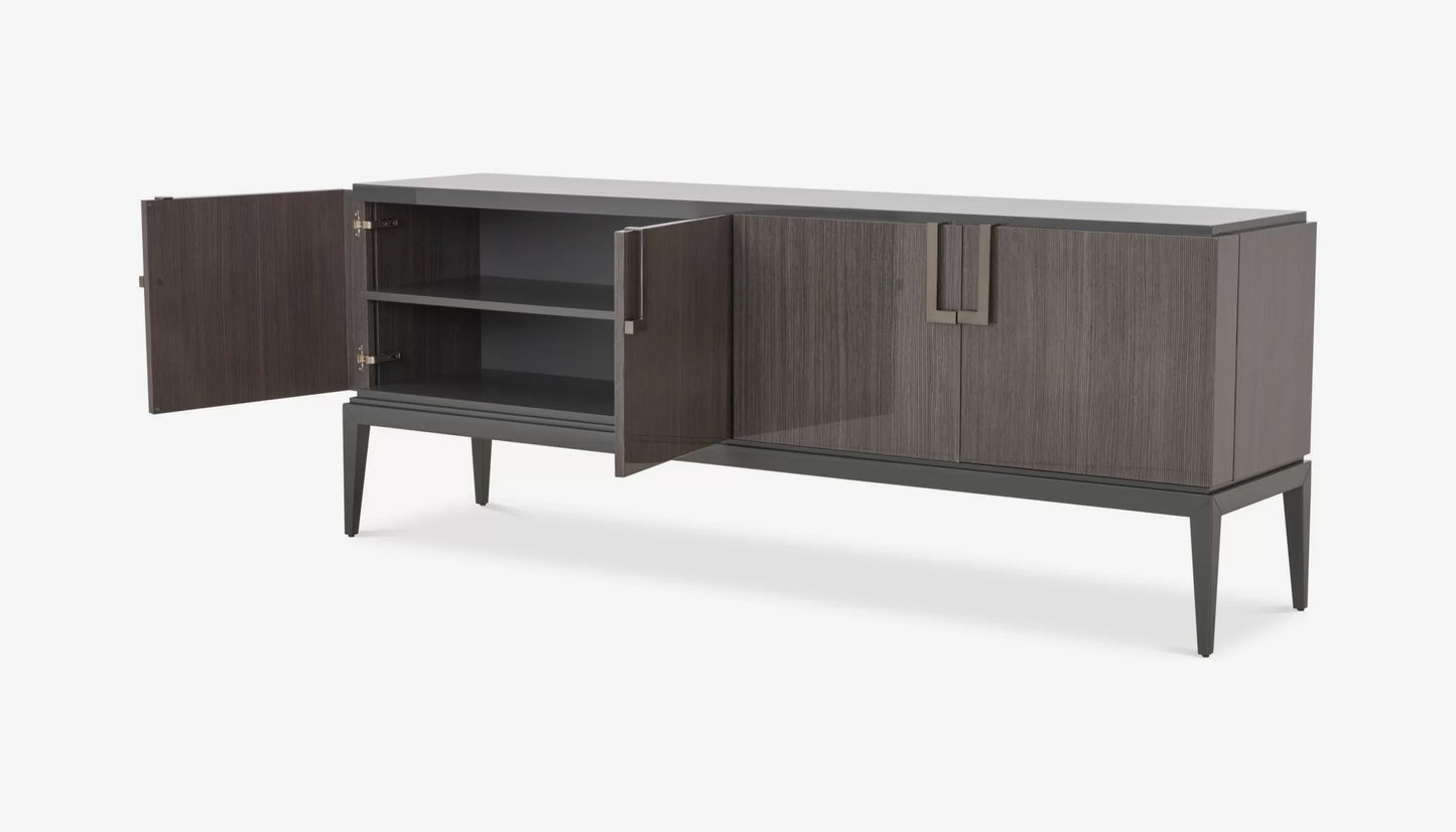 Solid Wood Sideboard Cabinet with Drawers for Living Room