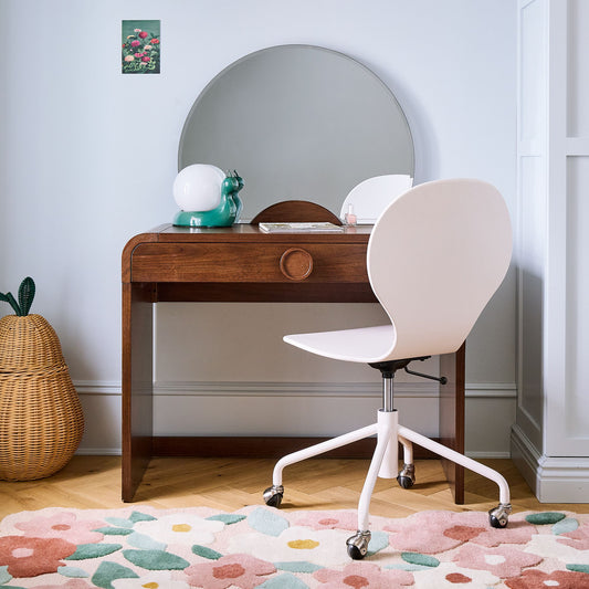 Wooden Dressing Table with Mirror for Bedroom