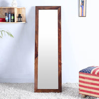 Solid Sheesham Wood Floor Standing Mirror