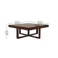 Solid Sheesham Wood  Coffee Table with 4 Stools for Living Room