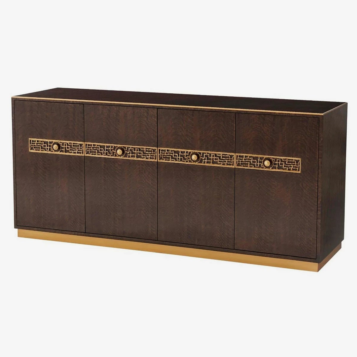 Solid Wood Sideboard Cabinet with Storage for Living Room