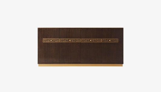 Solid Wood Sideboard Cabinet with Storage for Living Room