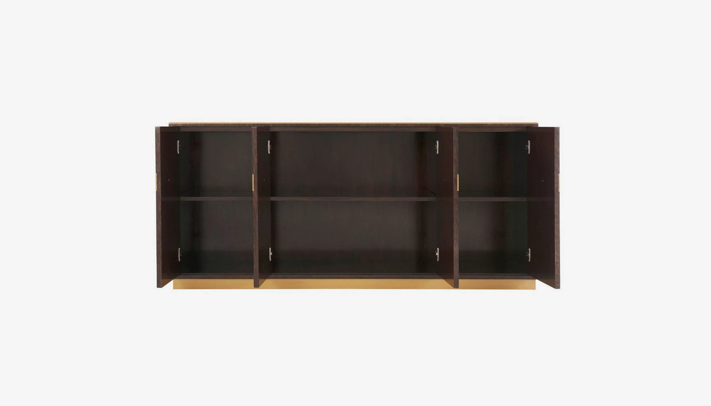 Solid Wood Sideboard Cabinet with Storage for Living Room