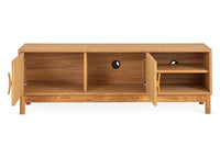 Solid Wood TV Unit for Entertaiment Space in Natural Oak Finish