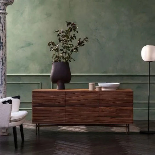 Wooden Sideboard Cabinet with Drawer Storage for Living Room