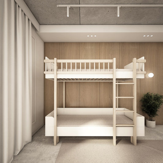 Wooden Bunk Bed for a Modern Kids' Room